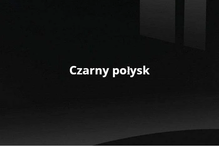 Czarny połysk