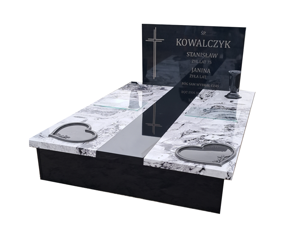 Nagrobki podwójne z trzecią płytą